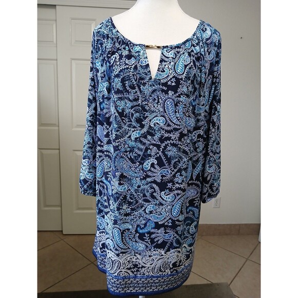 Roz And Ali Floral Dress Size Large - Picture 2 of 15